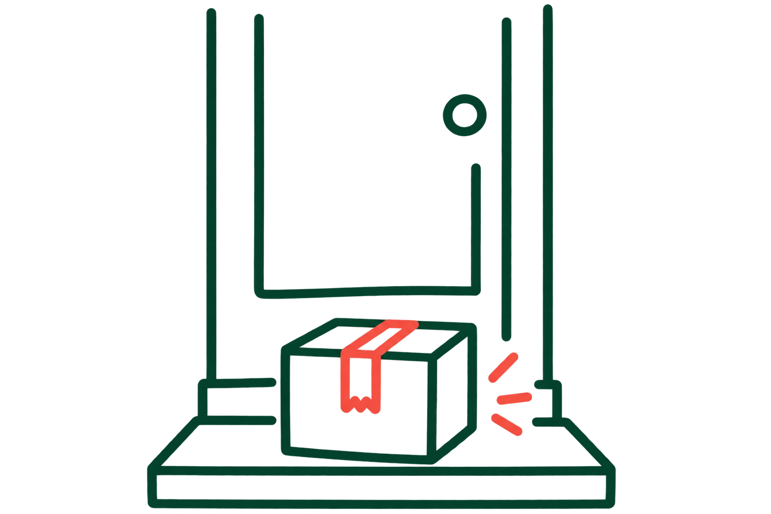 A parcel delivered on a doorstep